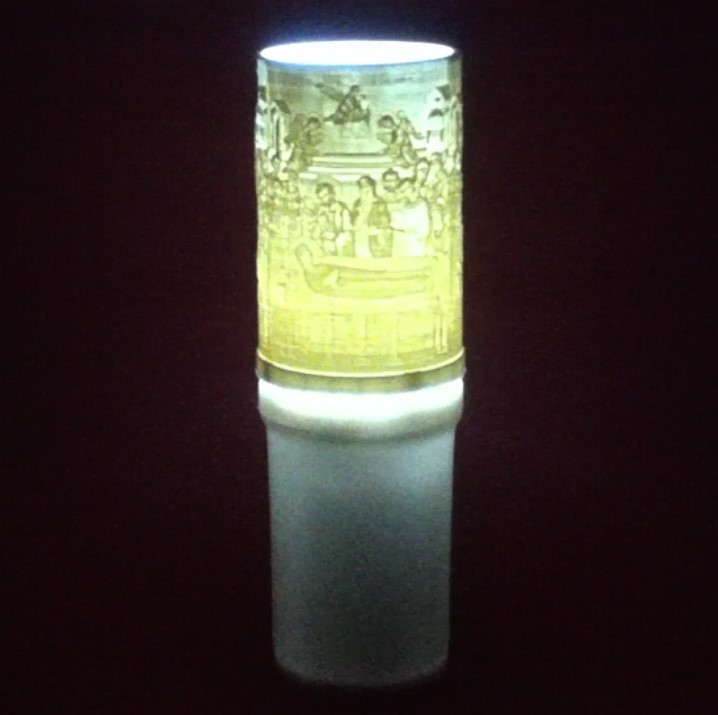 Ηλεκτρικό κερί μπαταρίας με την Κοίμηση της Αγίας Άννας