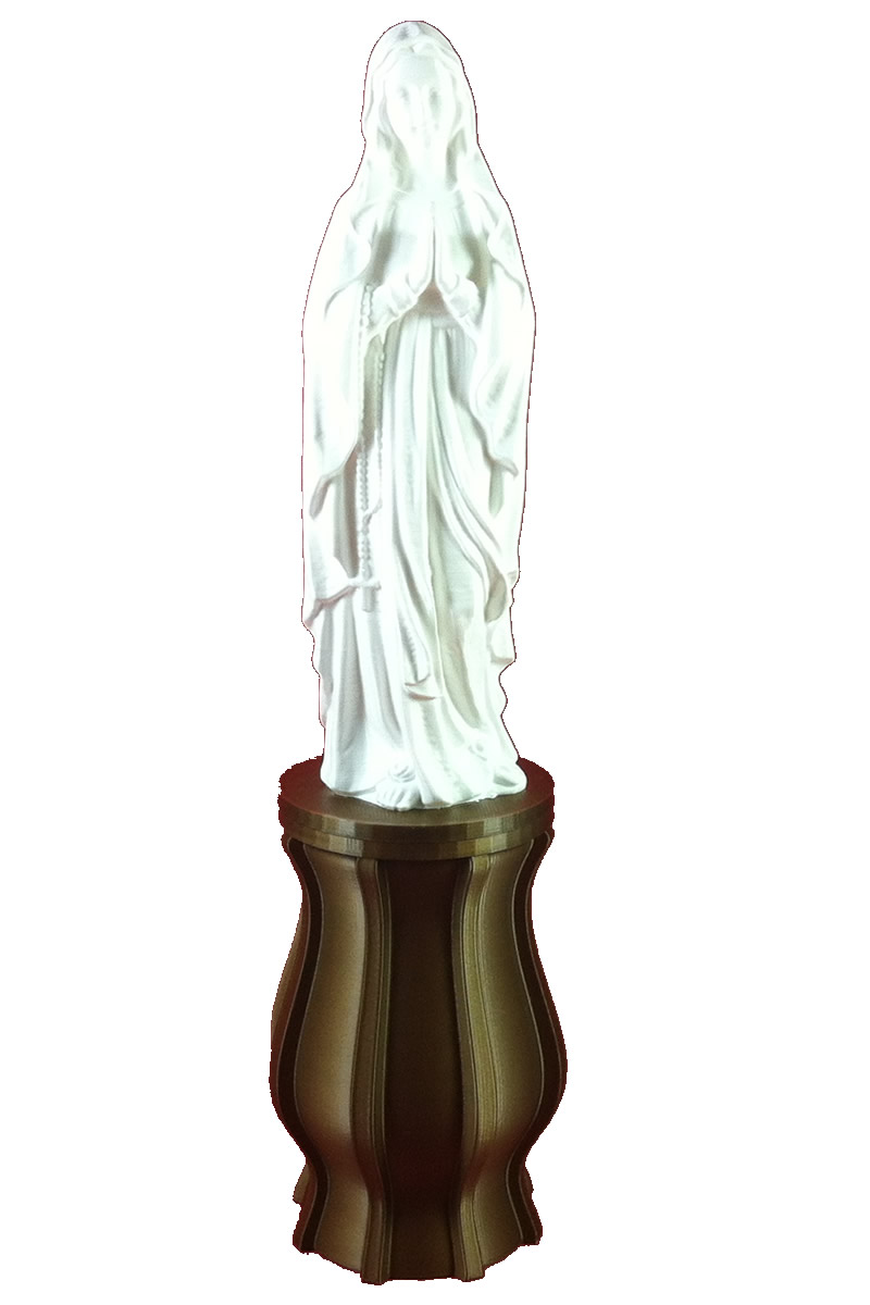 Άγαλμα Παναγίας σε καντήλι σιδηρούν χρυσό