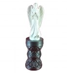 Άγαλμα αγγέλου σε καντήλι μωσαϊκό ασημί