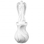 Άγαλμα αγγέλου σε καντήλι στρόβιλος λευκό