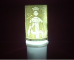 Ηλεκτρικό κερί μπαταρίας με τον Άγιο Κωνσταντίνο