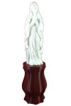 Άγαλμα Παναγίας σε καντήλι σιδηρούν μπορντό