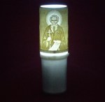 Ηλεκτρικό κερί μπαταρίας με τον Άγιο Μάξιμο