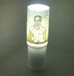 Ηλεκτρικό κερί μπαταρίας με τον Άγιο Νικόλαο