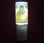 Ηλεκτρικό κερί μπαταρίας με την Παναγία Αμόλυντον