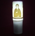 Ηλεκτρικό κερί μπαταρίας με τον Άγιο Πατάπιο