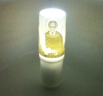Ηλεκτρικό κερί μπαταρίας με τον Άγιο Σάββα