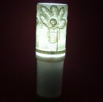 Ηλεκτρικό κερί μπαταρίας με τον Άγιο Σεβαστιανό