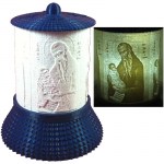 Ηλεκτρικό καντήλι με τον Άγιο Στυλιανό μπλε